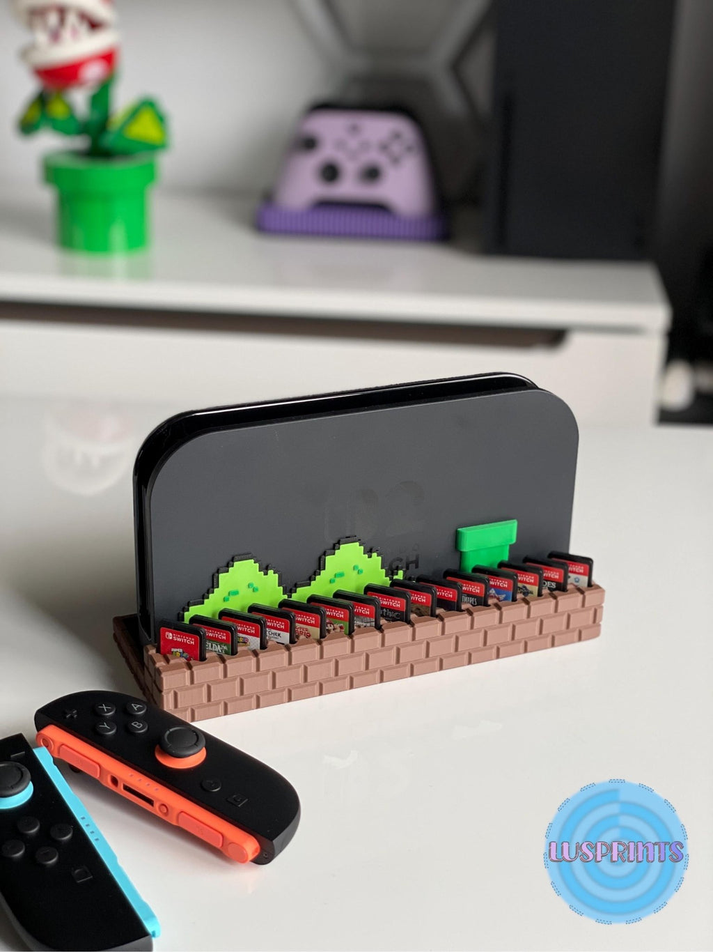 Switch 2 Dock Ständer | Retro Game Card Aufbewahrung | Nintendo Konsolen Halter - Printaztik