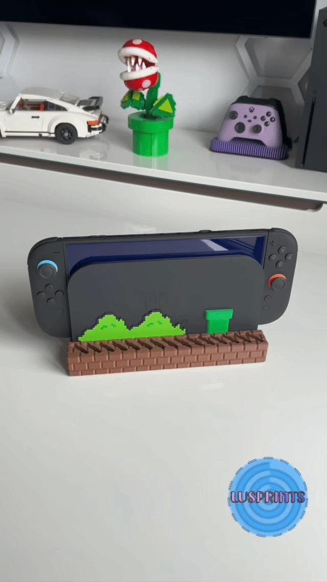 Switch 2 Dock Ständer | Retro Game Card Aufbewahrung | Nintendo Konsolen Halter