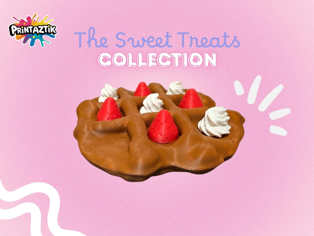 Waffel Tic Tac Toe | Sweet Collection | Deko - Reisespiel - Printaztik