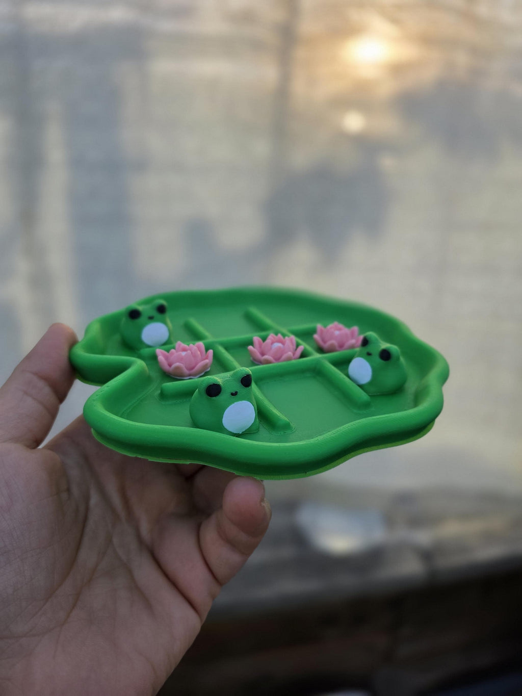 Frosch Tic Tac Toe | Unikat Reisespiel | Multi - Color - Printaztik