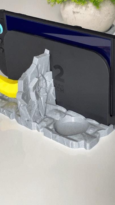 Nintendo Switch Dock Ständer (DK) | 3D gedruckter Amiibo Halter | Donkey Kong Bananza | Gaming Deko Sammler | printaztik Unikat