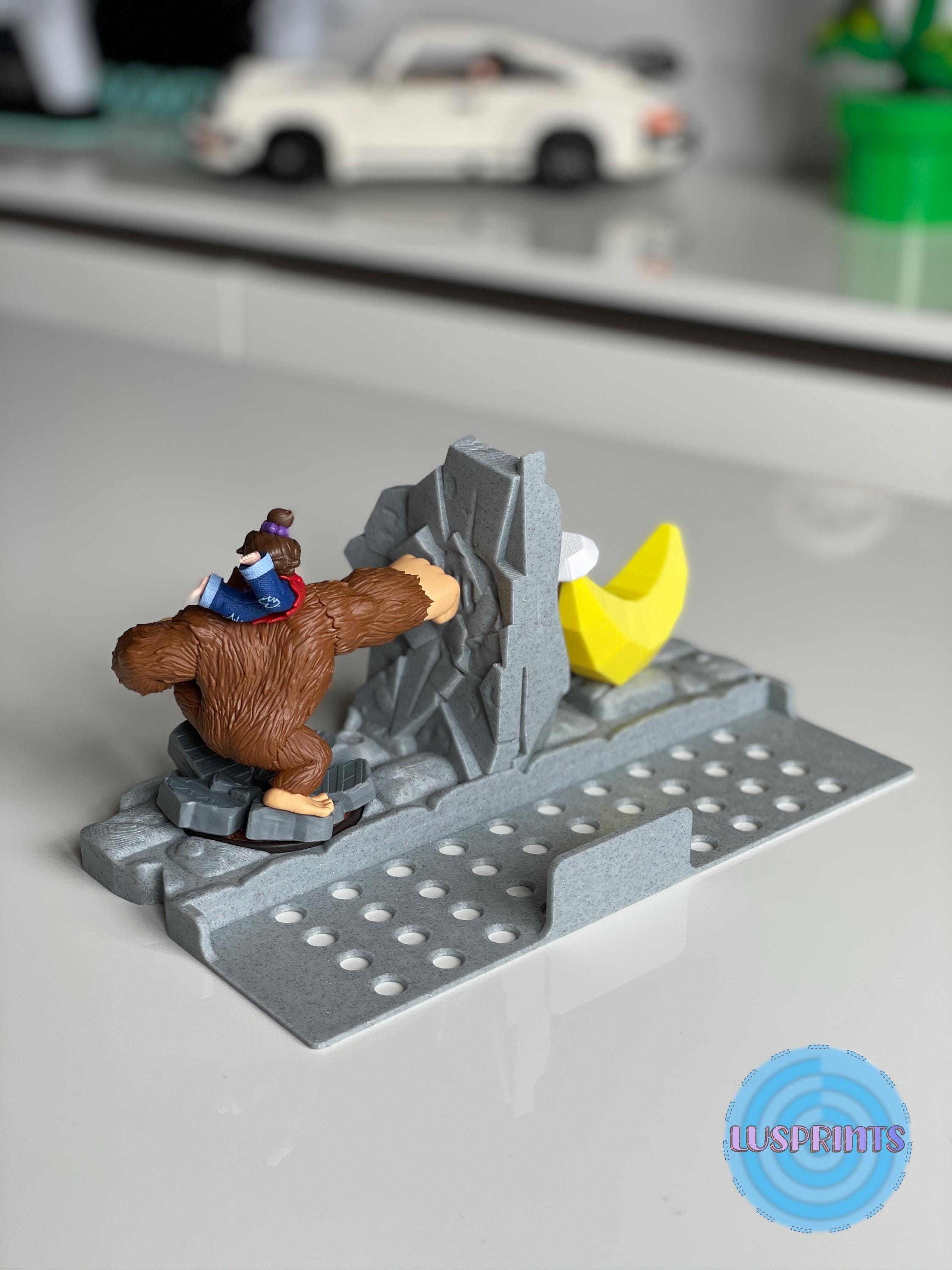 Nintendo Switch Dock Ständer (DK) | 3D gedruckter Amiibo Halter | Donkey Kong Bananza | Gaming Deko Sammler | printaztik Unikat