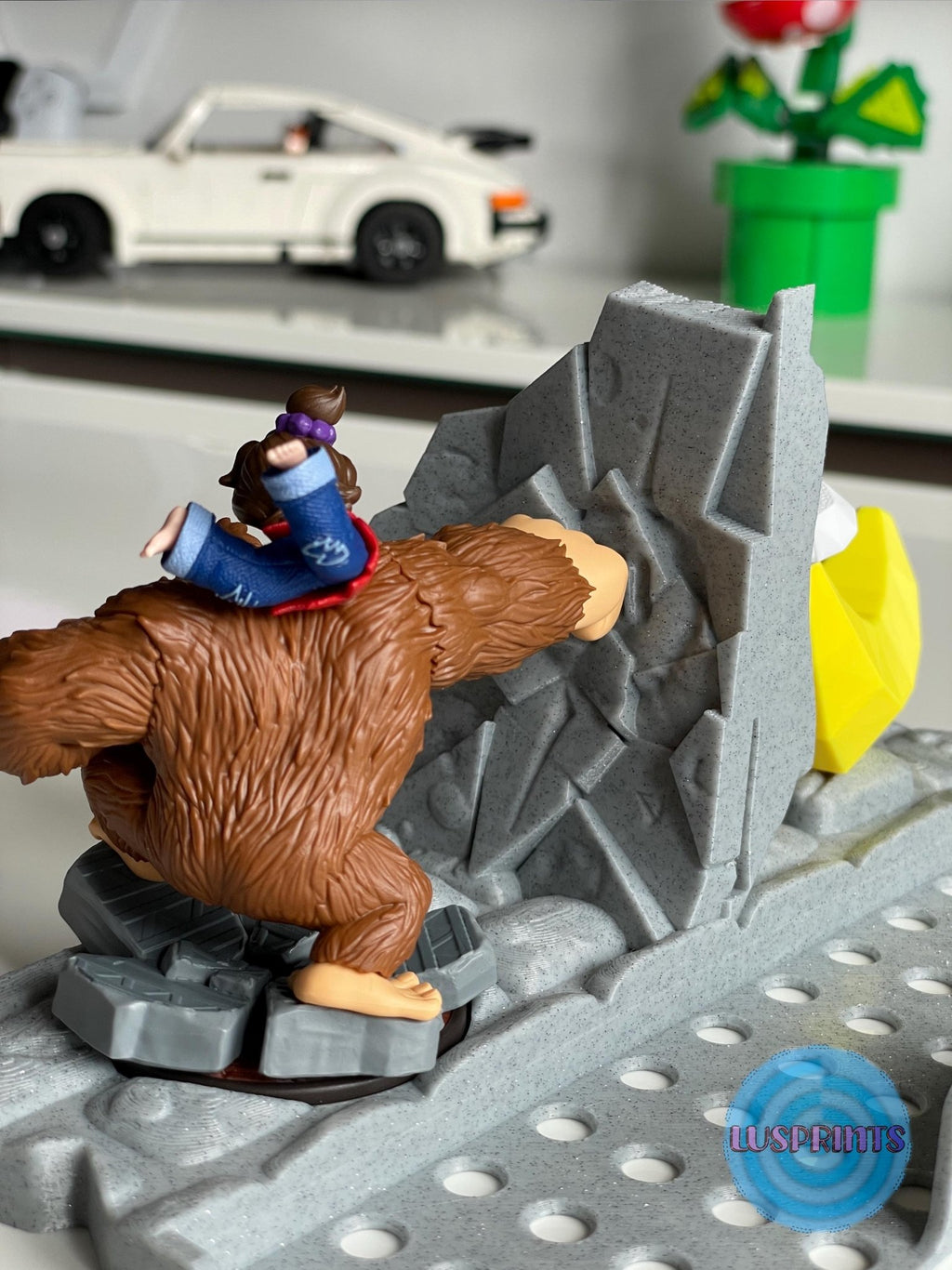 Nintendo Switch Dock Ständer (DK) | 3D gedruckter Amiibo Halter | Donkey Kong Bananza | Gaming Deko Sammler | printaztik Unikat