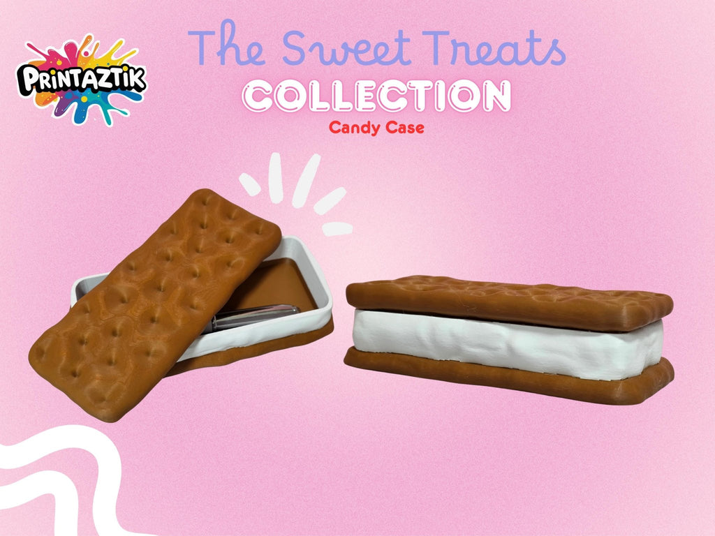 3D Keks Stiftebox – Lustiger Stiftehalter und Organizer – Candy Case – Büro Geschenk für Lehrer, Schüler, Kollegen – Handmade Deko - Printaztik