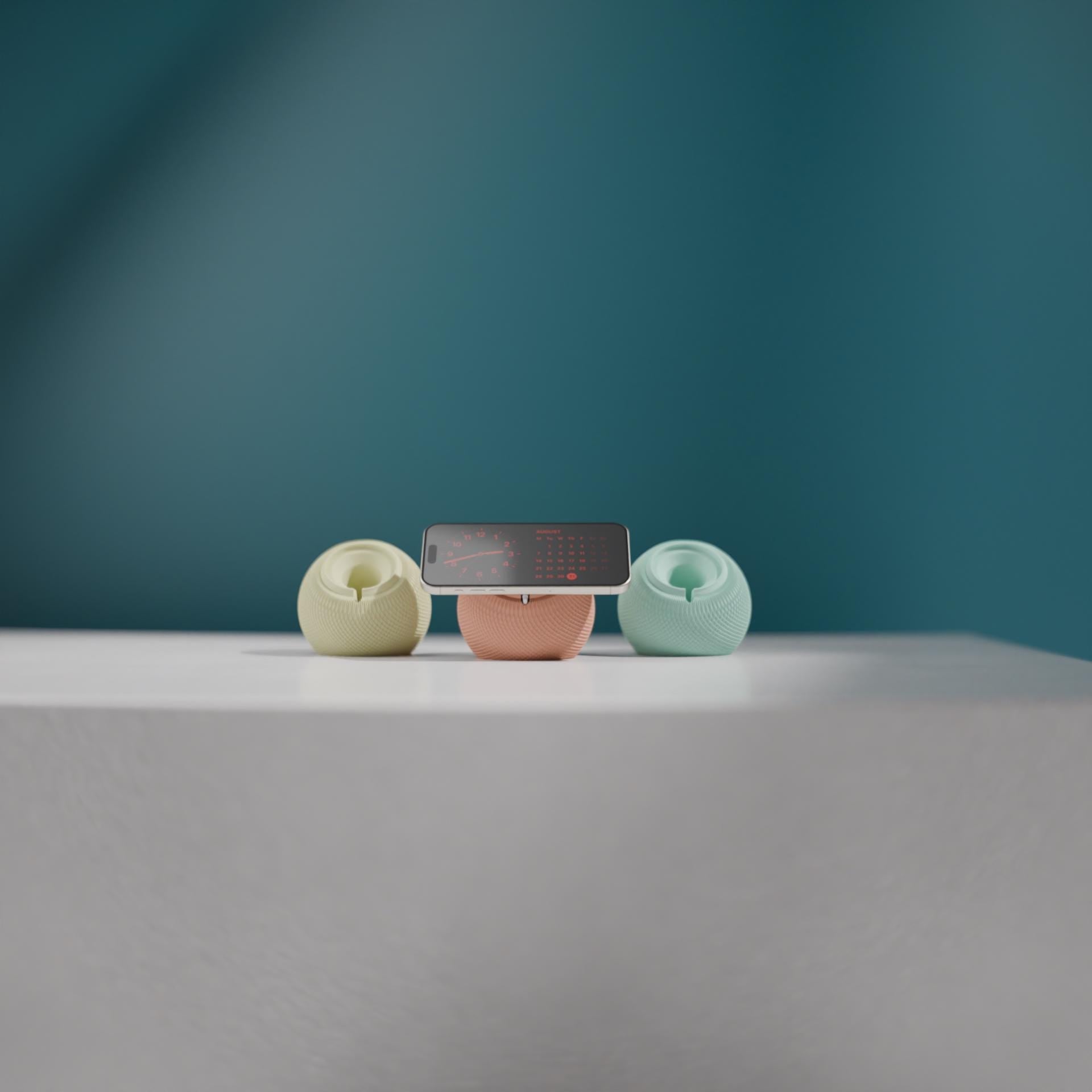 MagSafe Nightstand – iPhone Ladestation | StandBy Dock | HomePod-Mini Optik | Kabelloser iPhone Ständer | Personalisierbar & hochwertig