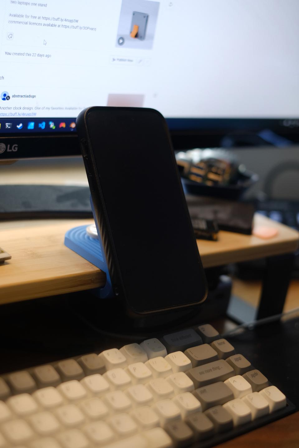 Monitor - Clip Mag | MagSafe Halterung für Monitor & Desk | Custom Fit - Printaztik