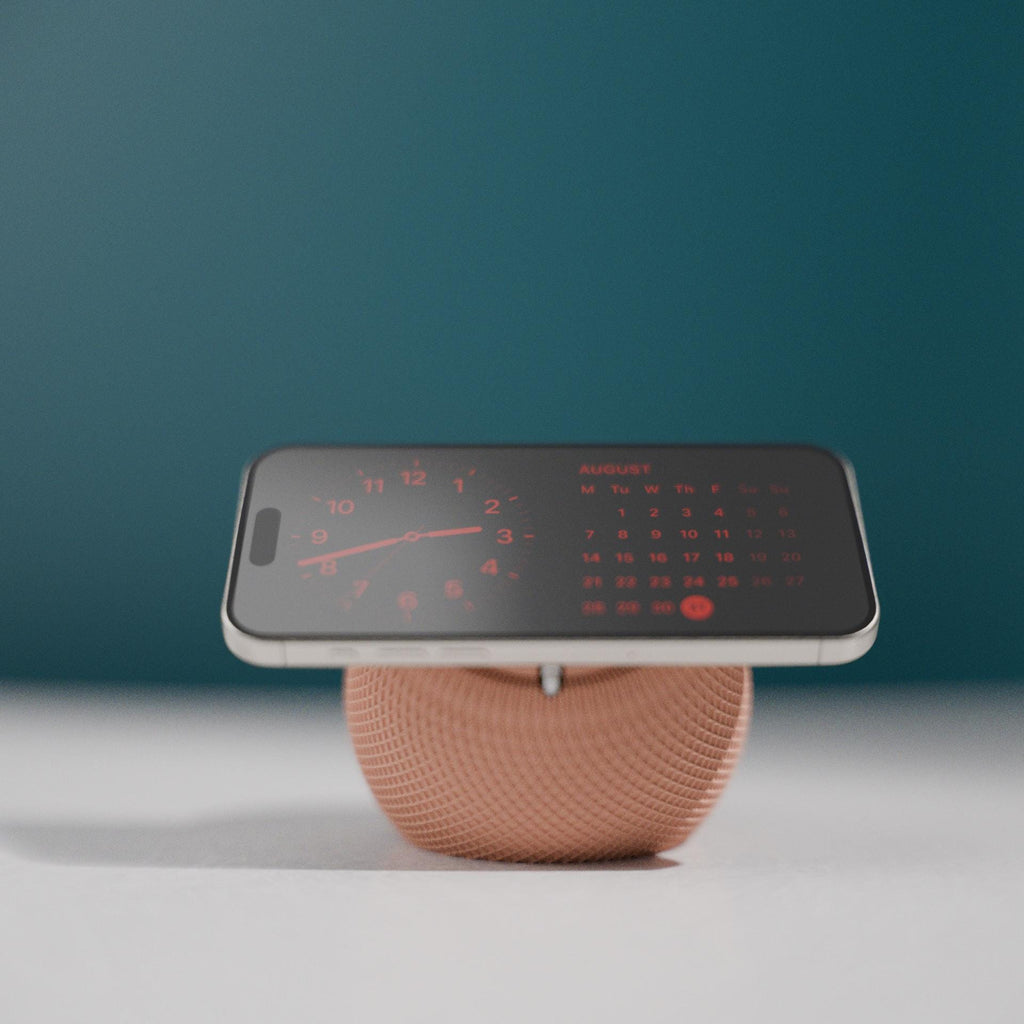 MagSafe Nightstand – iPhone Ladestation | StandBy Dock | HomePod-Mini Optik | Kabelloser iPhone Ständer | Personalisierbar & hochwertig