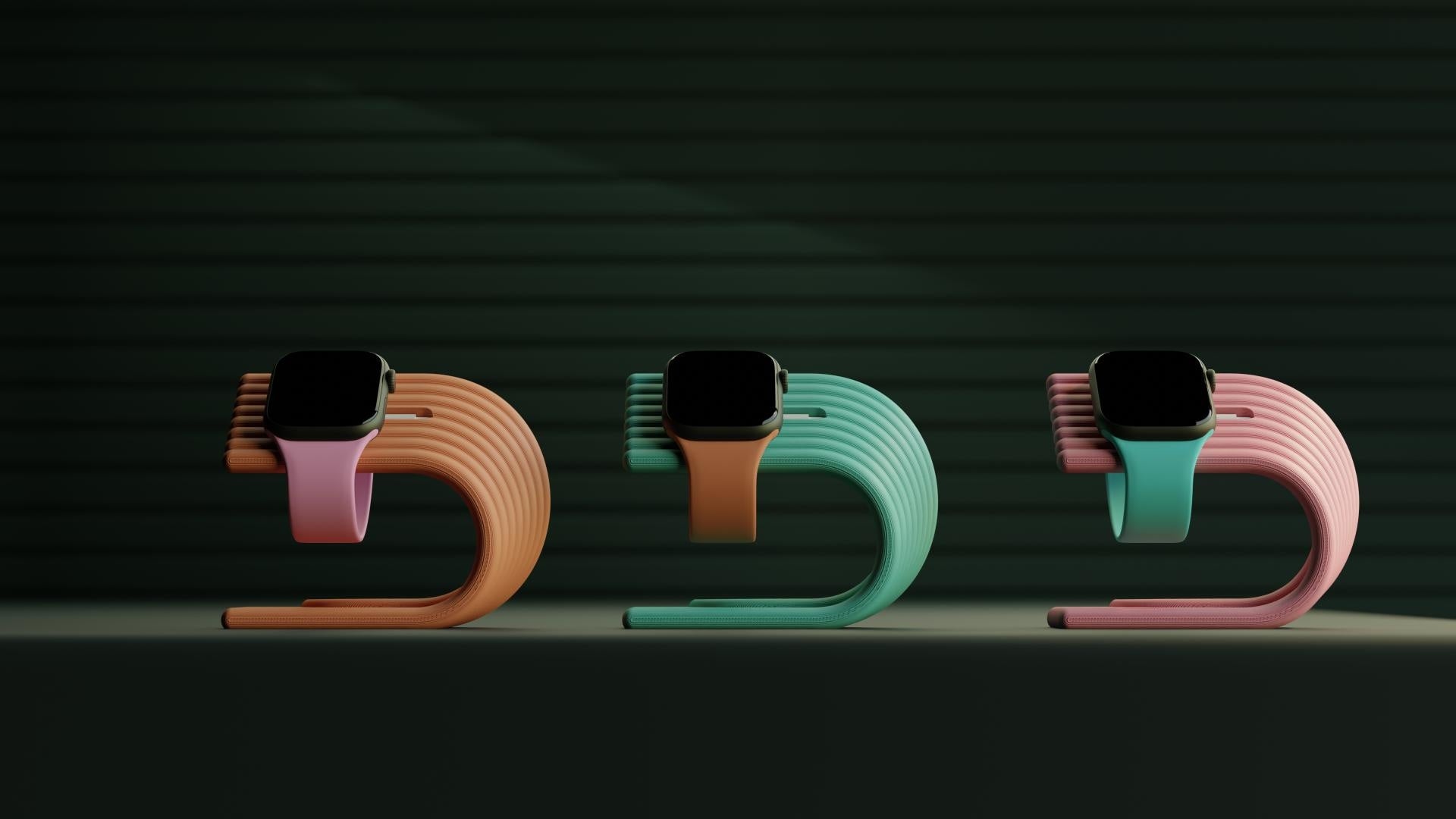 Eleganter Apple Watch Ständer in mehreren Farben – moderner Uhrenhalter