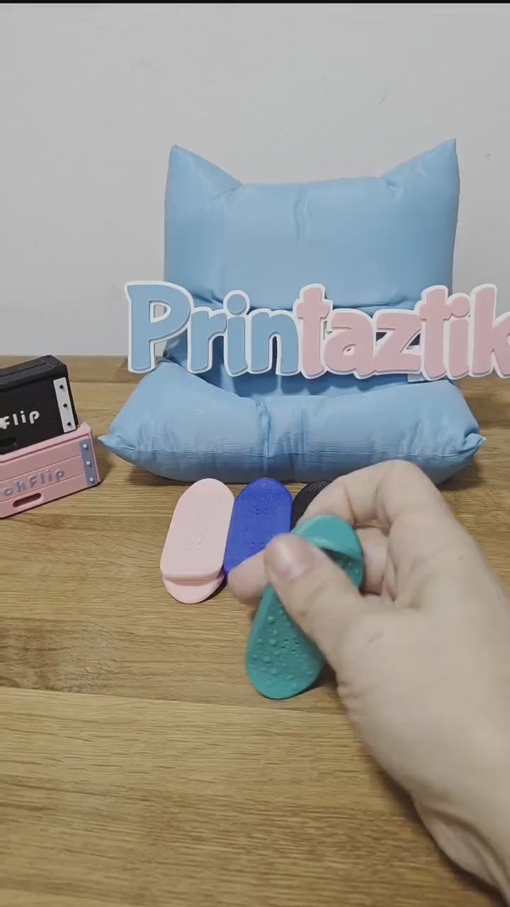 Magnet Kickflip Fidget • Skateboard Slider •  Fidget Toy • Anti-Stress Tool •  Magnetisches Flip Spielzeug • Geschenk für Fidget Fans Versan